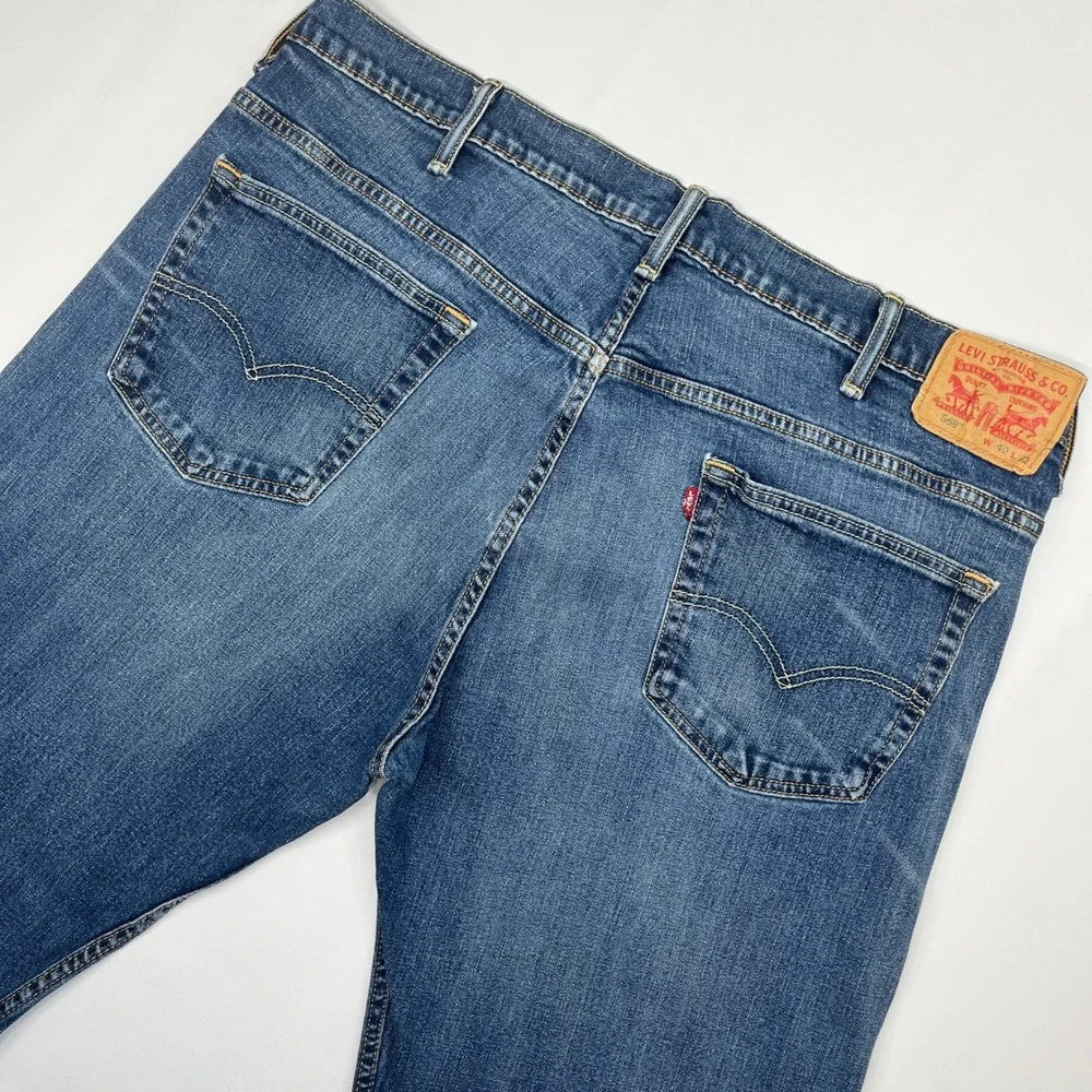 Levi's 569 Loose Straight Fit Jeans Blue 40x32 Mens Denim Streetwear 90s Style
